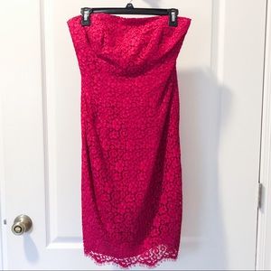 Designer David Meister Lace Pink Dress